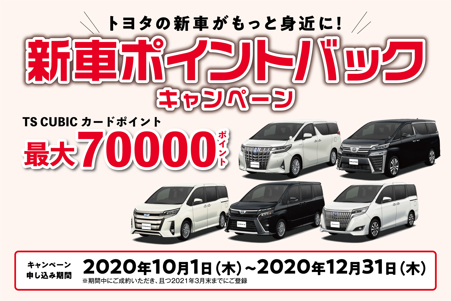 新車ポイントバックキャンペーン